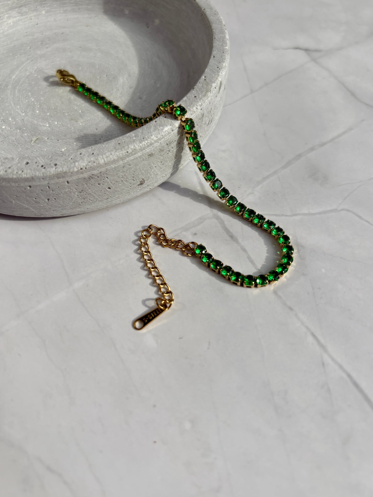 Tennisarmband grün