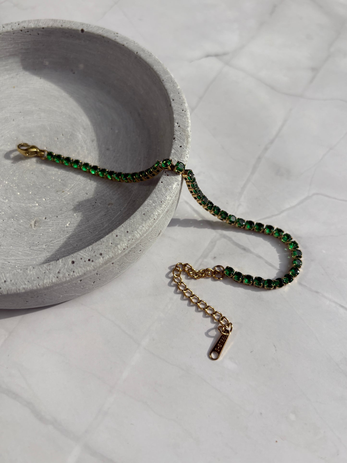 Tennisarmband grün
