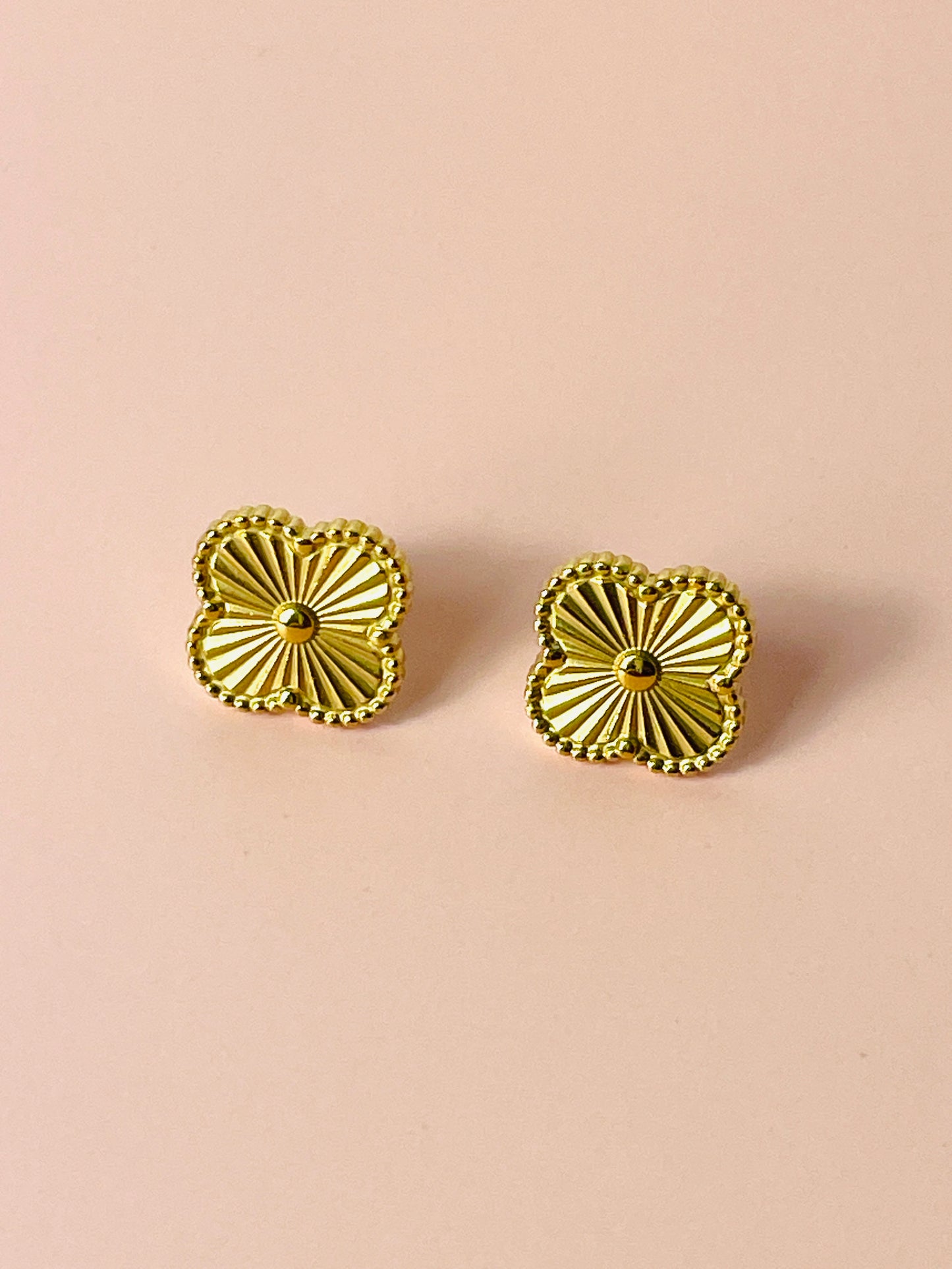 Golden Clover Studs
