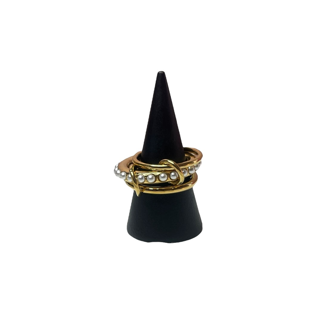 “Elegance Pearl Stack Ringe”
