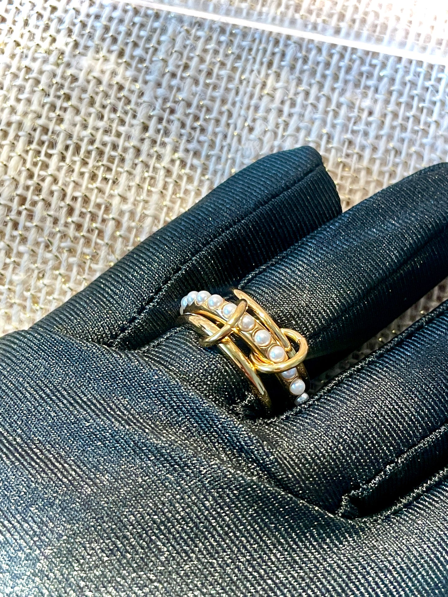 “Elegance Pearl Stack Ringe”