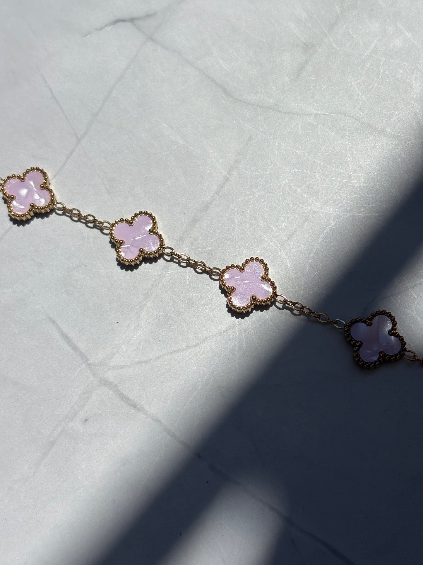 Clover light rosa gold/silber