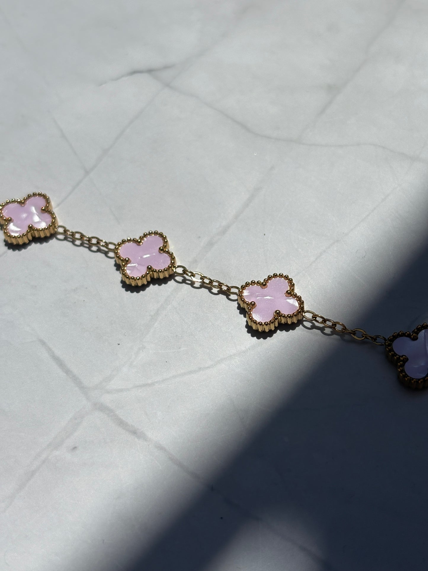 Clover light rosa gold/silber