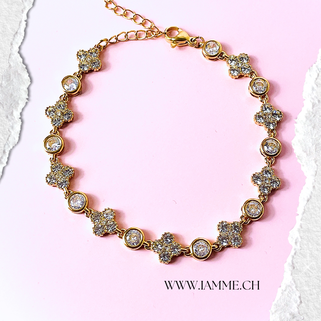 Sparkle Clover Bracelet