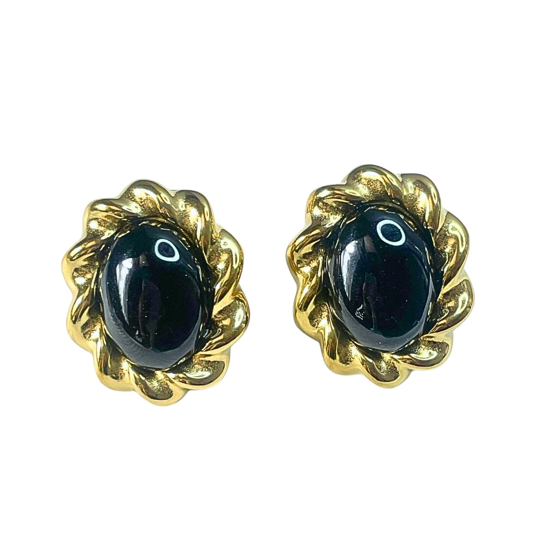 Ohrstecker „Golden Noir“