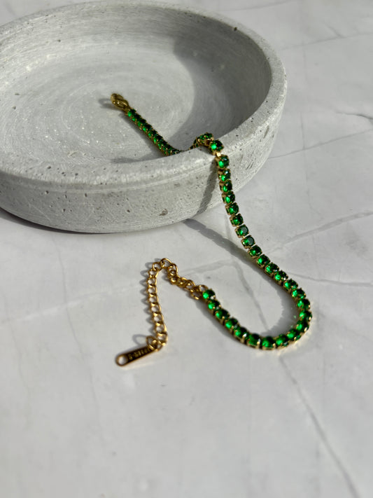 Tennisarmband grün