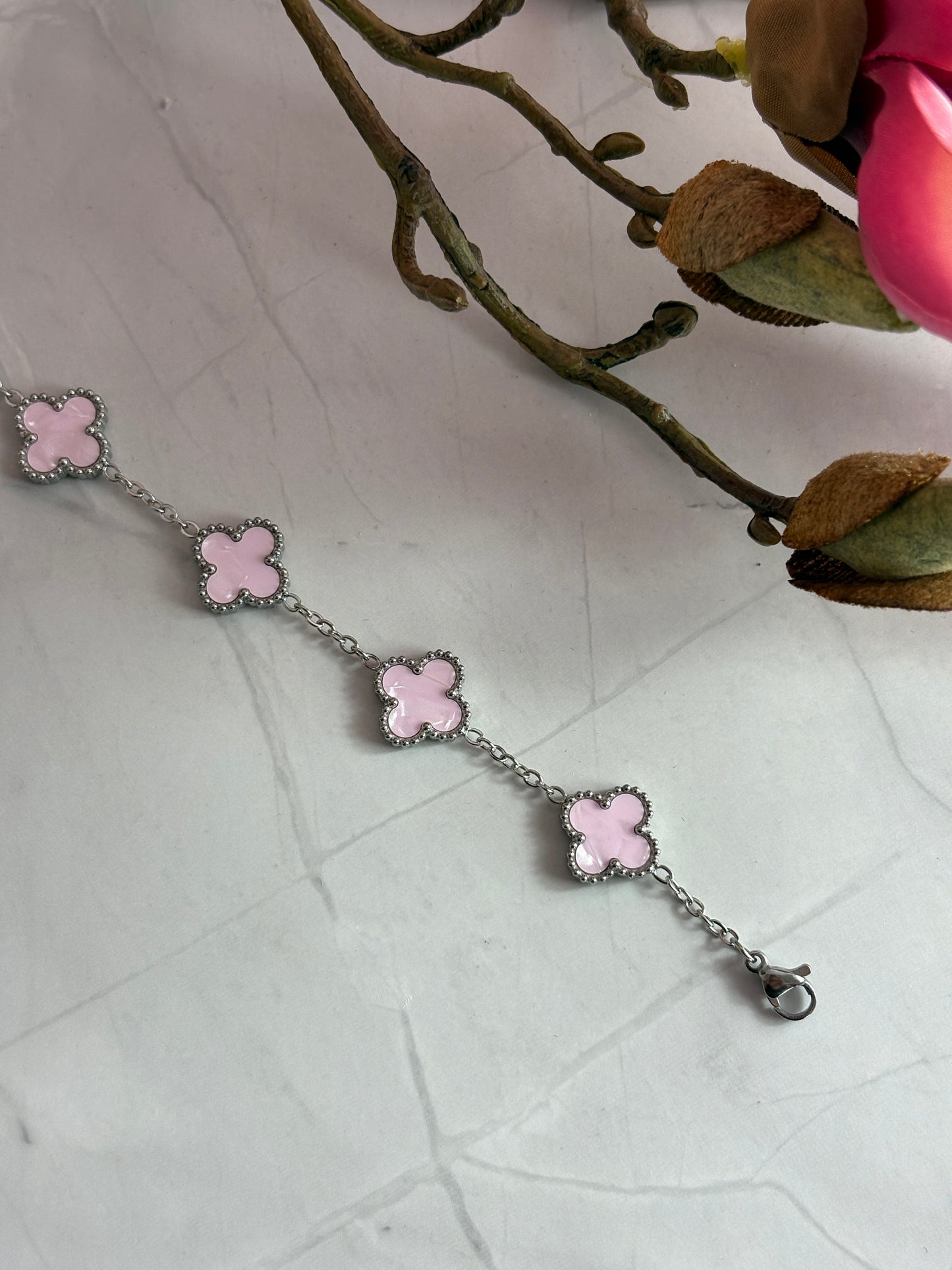 Clover light rosa gold/silber