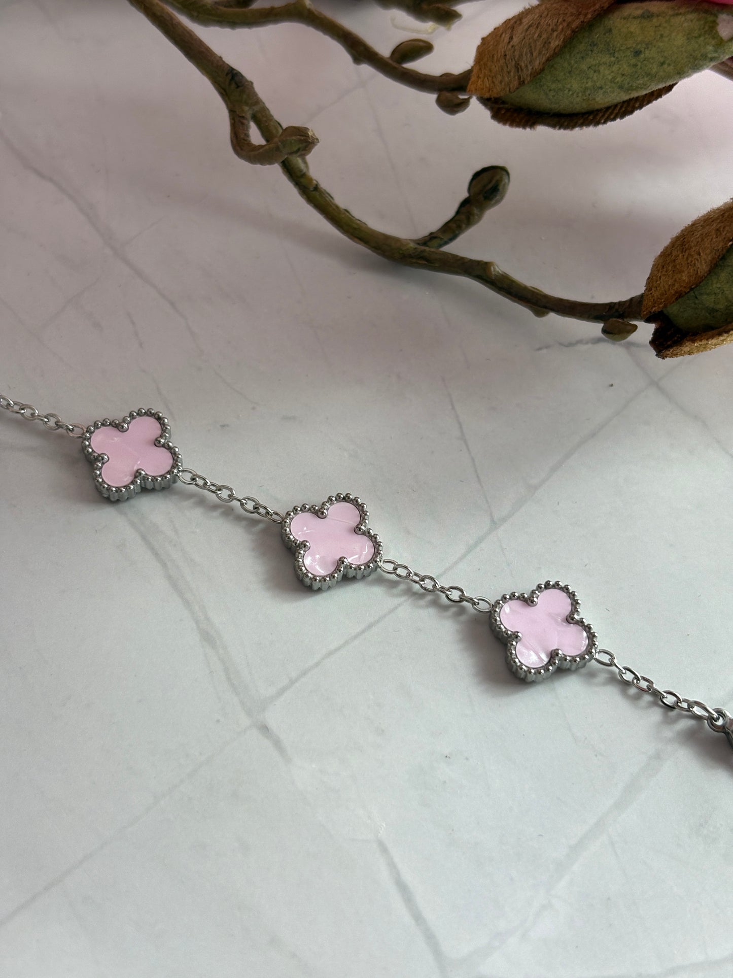 Clover light rosa gold/silber